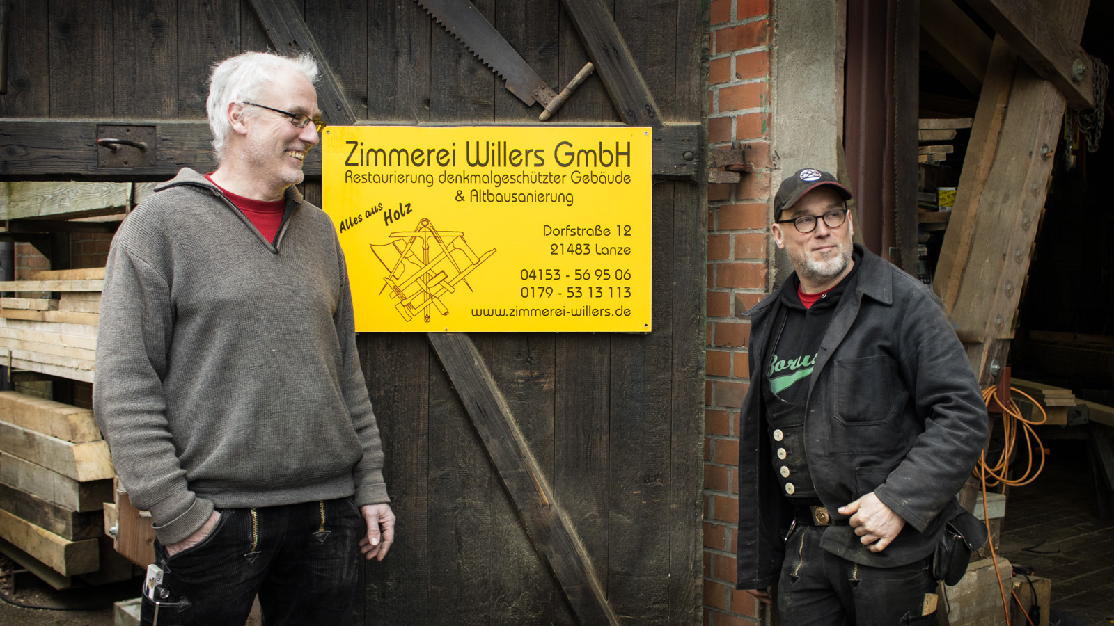 Markus und Christian von der Zimmerei Willers