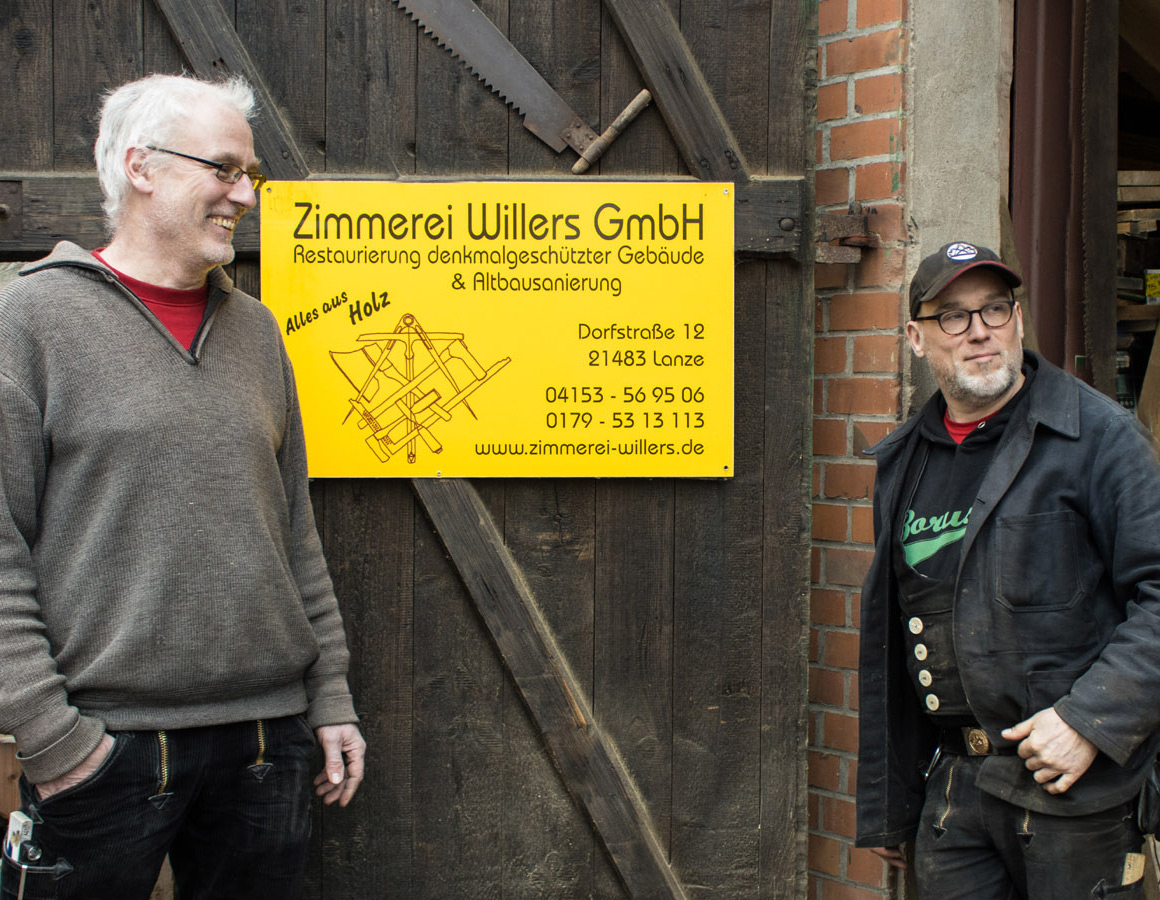 Markus und Christian von der Zimmerei Willers